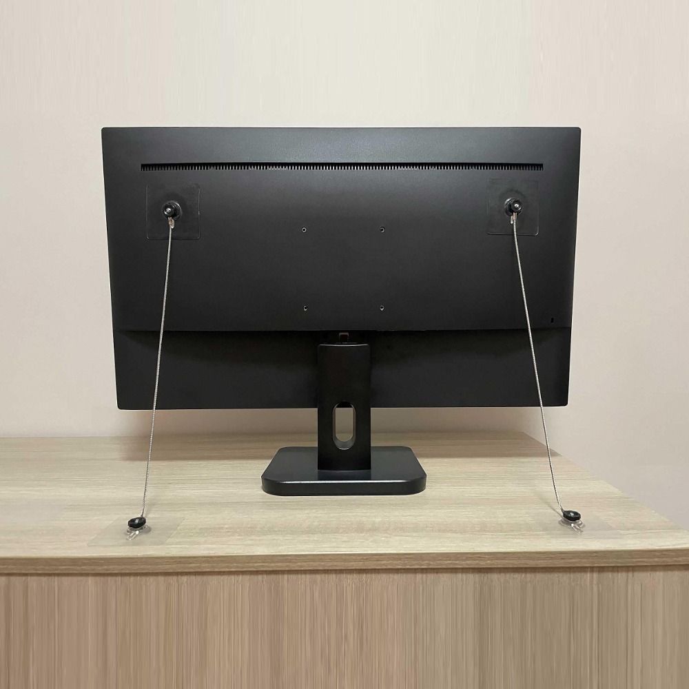 Furniture Hardware Suppliers - 6パック転倒防止家具ストラップステンレス鋼粘着式家具アンカー10/14/18インチドリル不要キャビネット壁アンカー