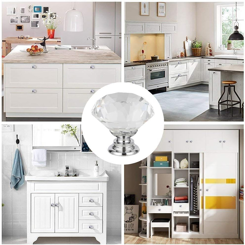 6 個のキャビネットノブネジ付き 30 ミリメートルラウンド - Furniture Hardware Suppliers のレビューと価格
