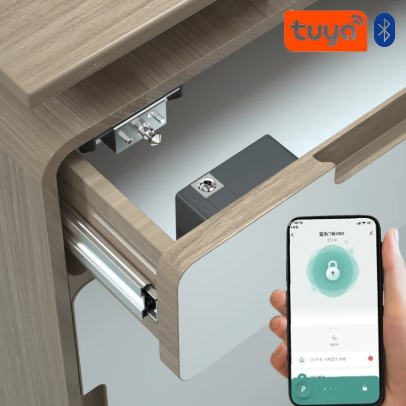 Tuya スマートキャビネットドアロックキーレス不可視電子ロ - Furniture Hardware Suppliers のレビューと価格