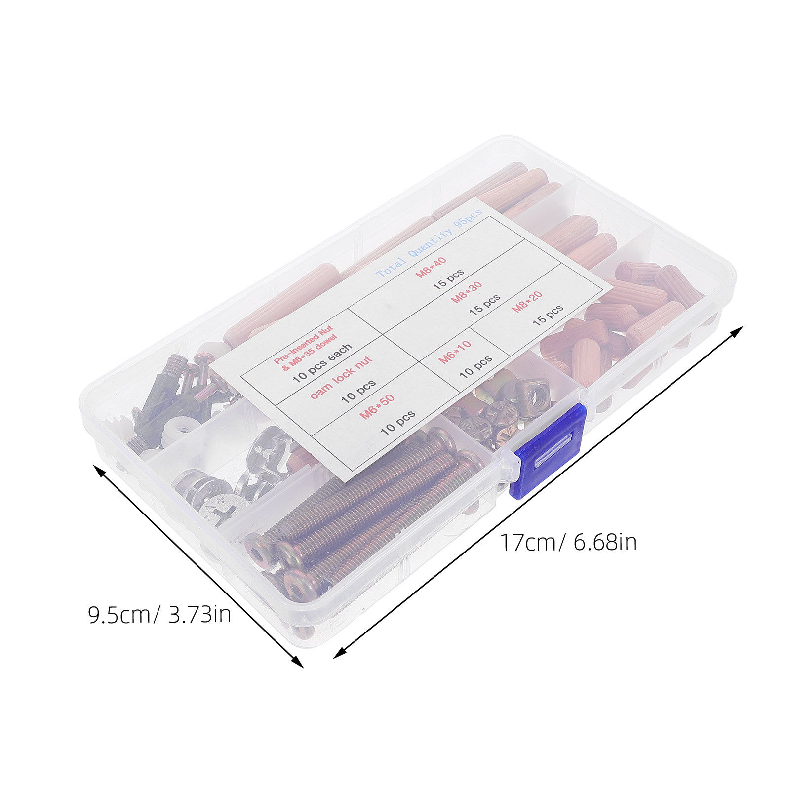 95個入り二段ベッド用金具セット 家具用ネジ ボルト バレル - Furniture And Hardware のレビューと価格